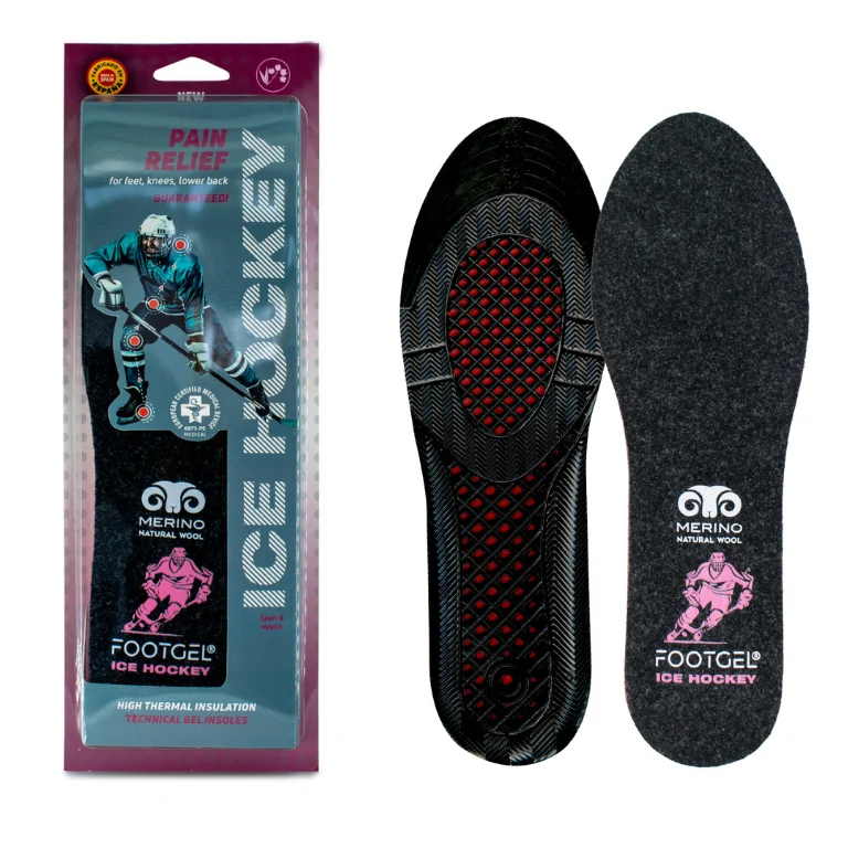 Plantillas Footgel Hockey sobre Hielo vistas de frente