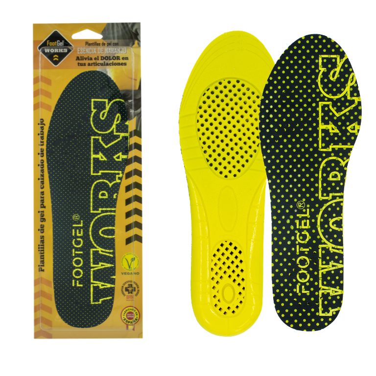 Plantillas Footgel Works vistas de frente
